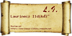 Laurinecz Ildikó névjegykártya